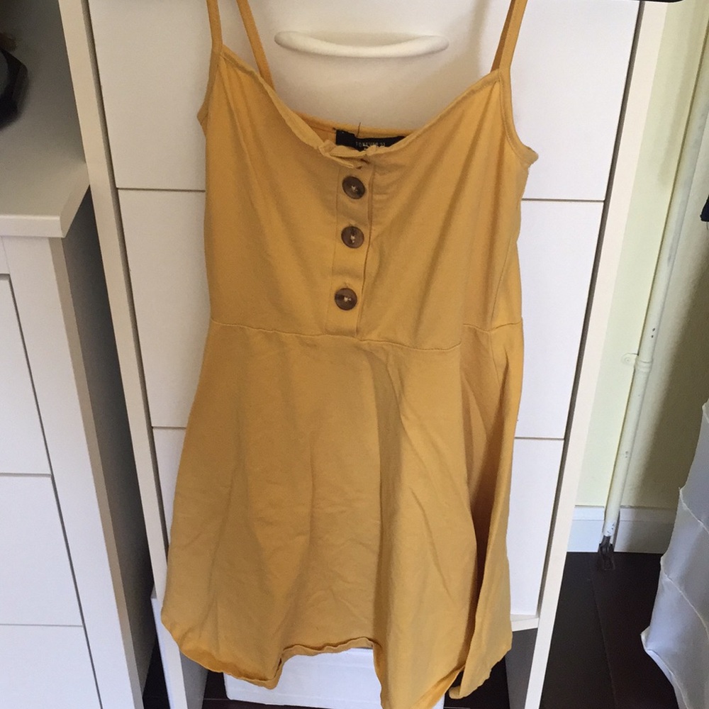 Yellow camisole dress